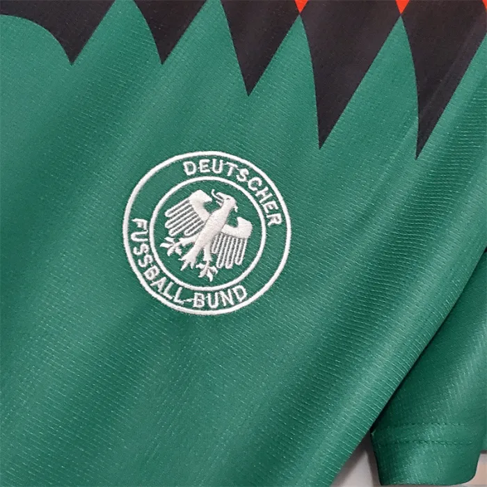 Camiseta de fútbol retro del equipo de fútbol de Alemania, camiseta de visitante, kit de 1994