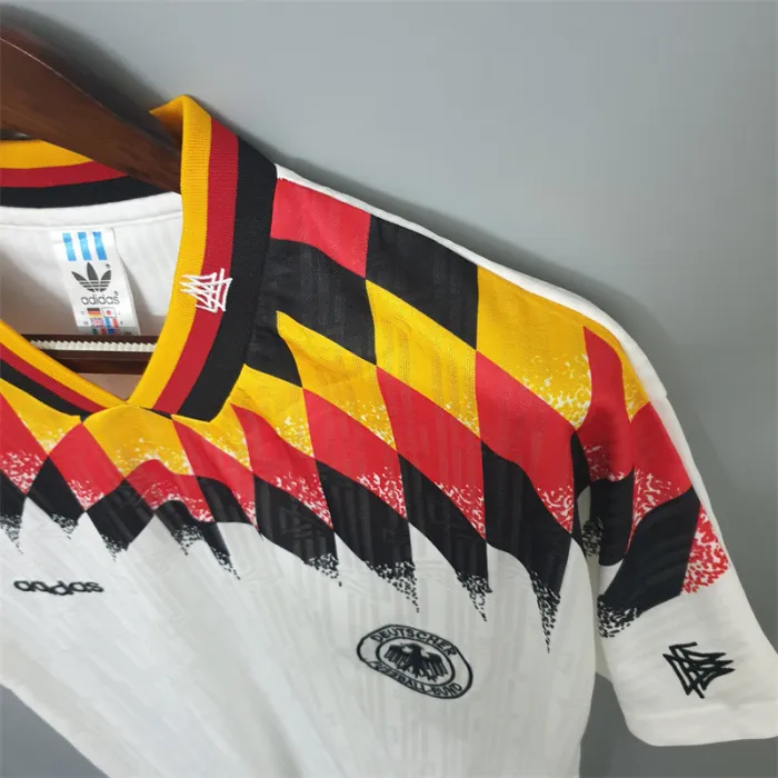 Camiseta de fútbol retro del equipo de fútbol de Alemania, kit de local, 1994