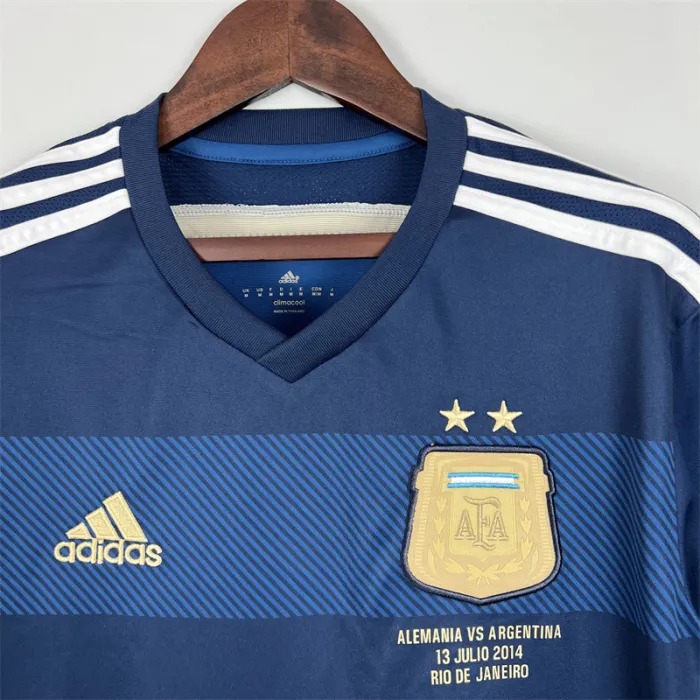 Argentina Jersey Away Kit 2014 Retro Football Team Soccer Shirt