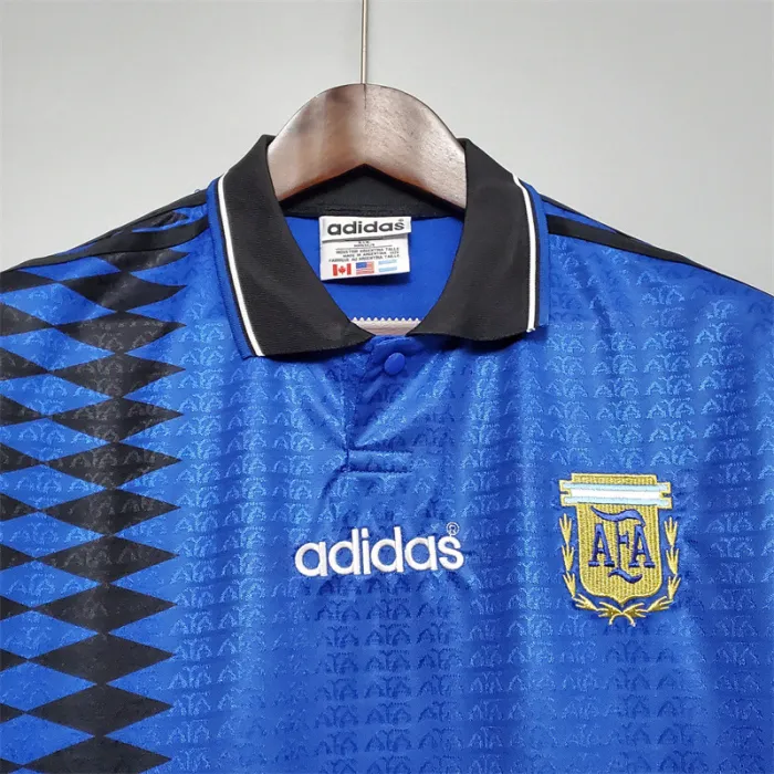 Camiseta de visitante de Argentina 1994, camiseta retro de fútbol