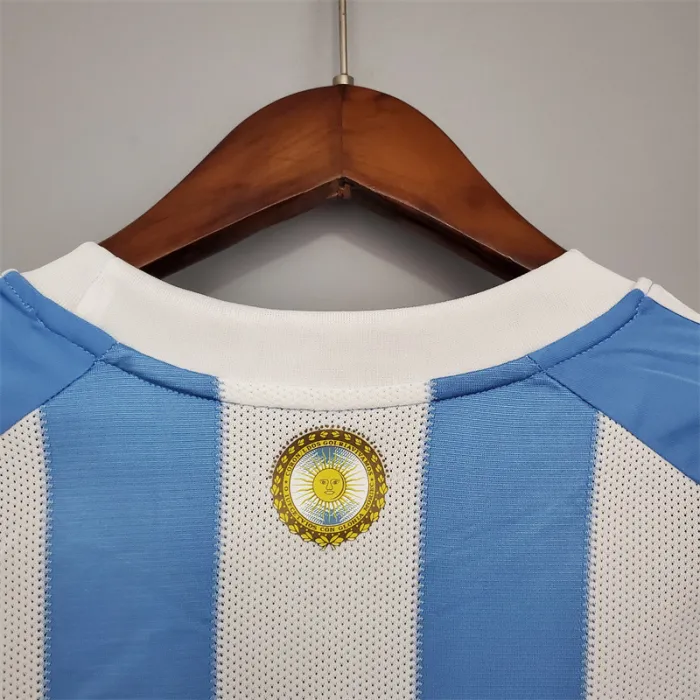 Argentina Jersey Home Kit 2010 Retro Football Team Soccer Shirt