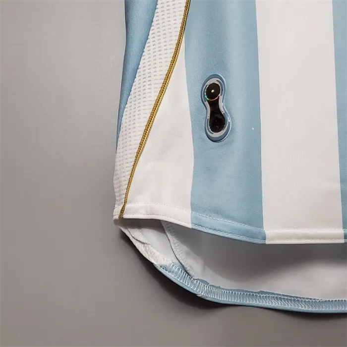 Argentina Jersey Home Kit 2006 Retro Football Team Soccer Shirt
