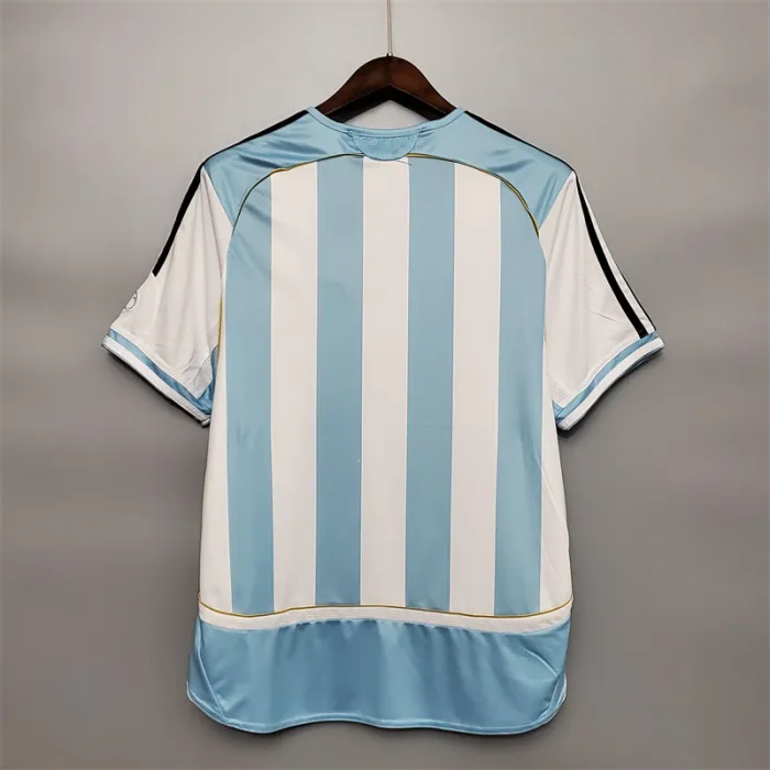 Argentina Jersey Home Kit 2006 Retro Football Team Soccer Shirt