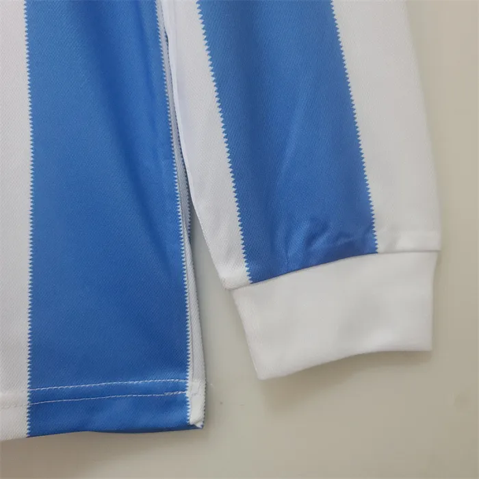 Argentina Jersey Home Kit 1978 Retro Long Sleeves Football Team Soccer Shirt