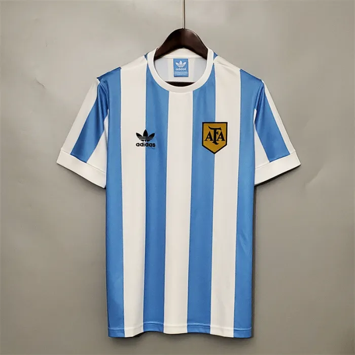Argentina Jersey Home Kit 1978 Retro Football Team Soccer Shirt