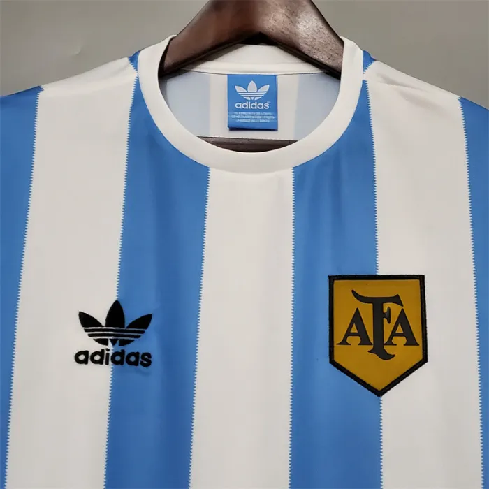 Argentina Jersey Home Kit 1978 Retro Football Team Soccer Shirt