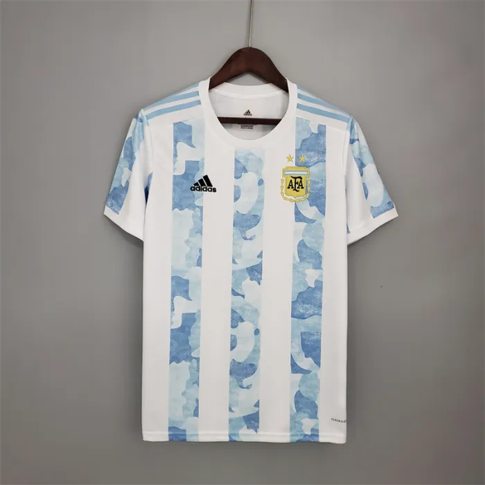 Argentina Jersey Home Kit 2020 Retro Football Team Soccer Shirt