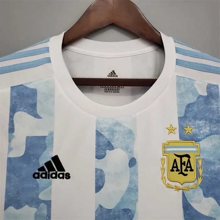 Argentina Jersey Home Kit 2020 Retro Football Team Soccer Shirt