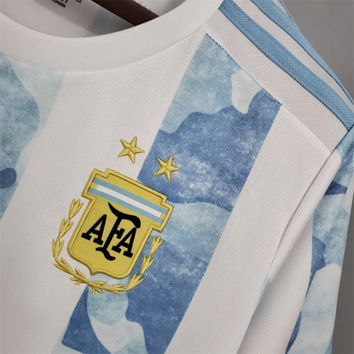 Argentina Jersey Home Kit 2020 Retro Football Team Soccer Shirt
