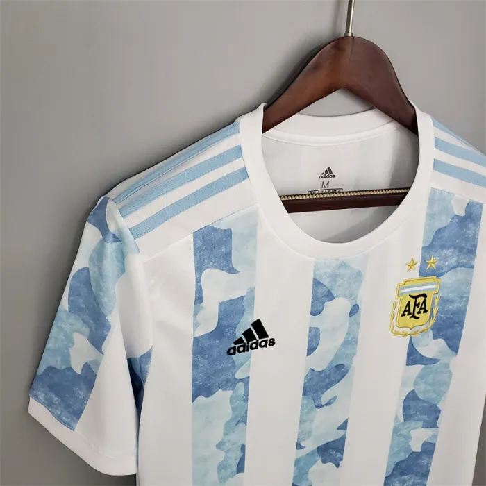 Argentina Jersey Home Kit 2020 Retro Football Team Soccer Shirt