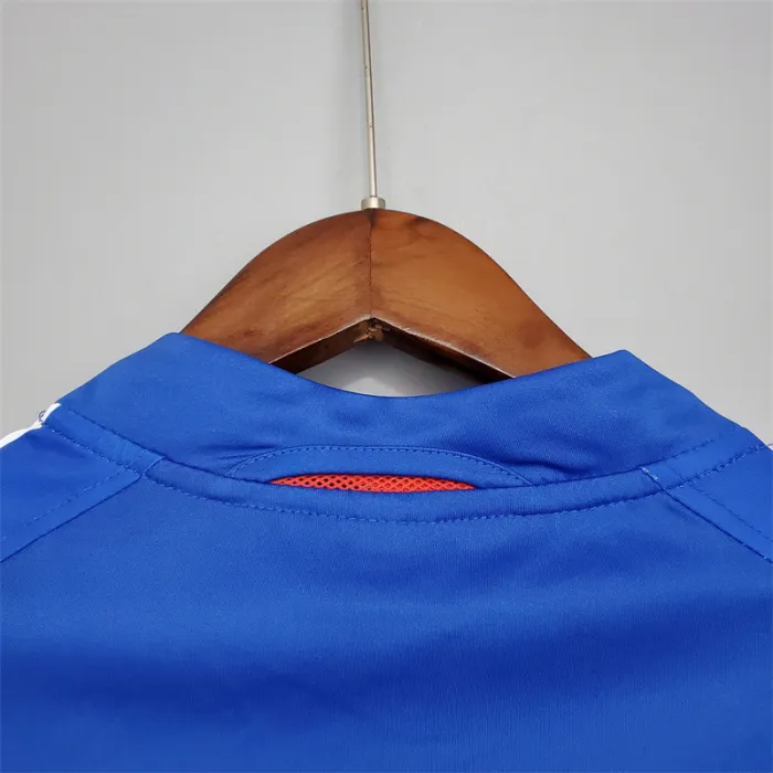 Camiseta de fútbol retro del equipo de fútbol de Francia, kit de local 2004
