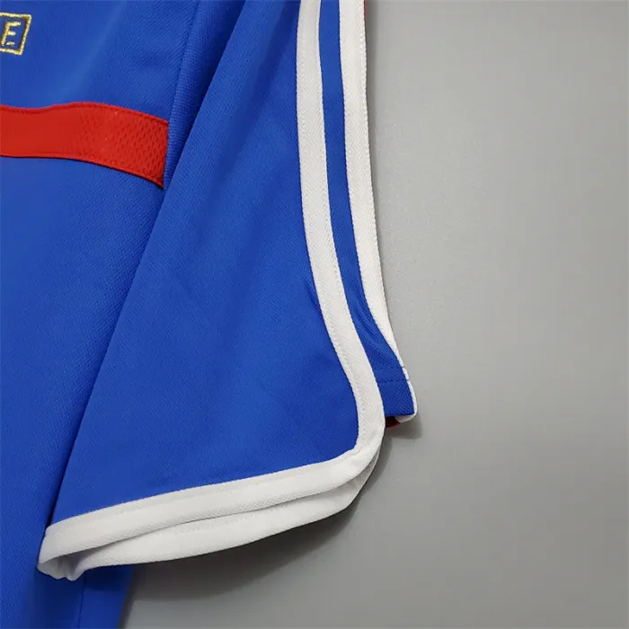 Camiseta de fútbol retro del equipo de fútbol de Francia, kit local, 2000