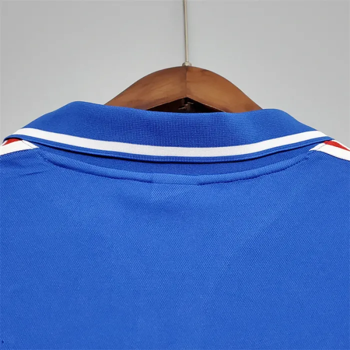 Camiseta de fútbol retro del equipo de fútbol de Francia, kit local, 2000
