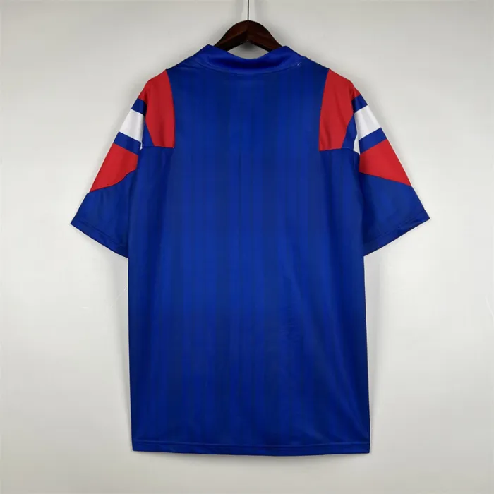 Camiseta de fútbol retro del equipo de fútbol de Francia, kit de local 1992-1994