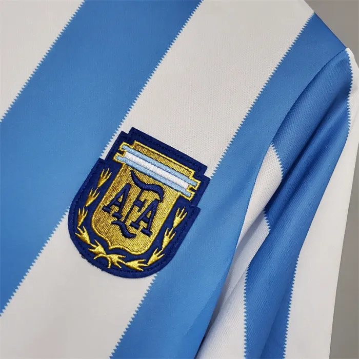Argentina Jersey Home Kit 1986 Retro Football Team Soccer Shirt