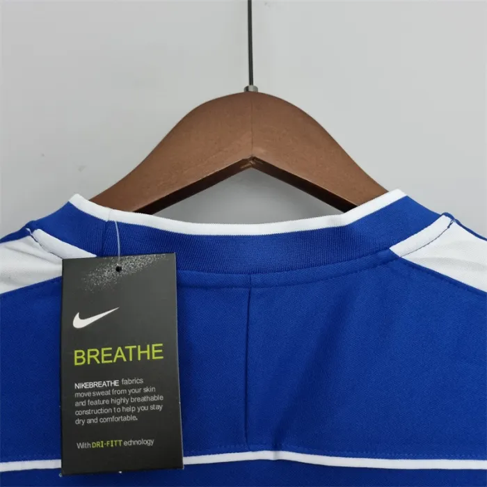 Camiseta de fútbol retro del equipo de fútbol de Brasil, kit de visitante, 1998