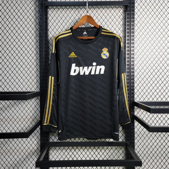Camiseta de visitante del Real Madrid 2011-2012 retro de manga larga