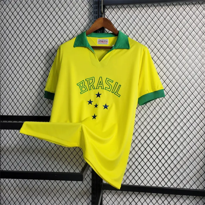 Camiseta de Brasil de local 1958 retro