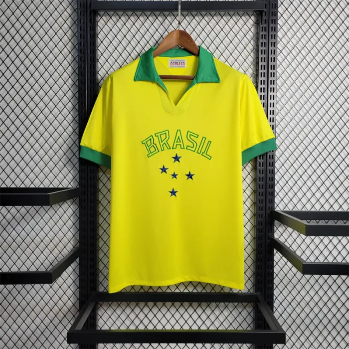Camiseta de Brasil de local 1958 retro