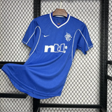 Retro Rangers Home Kit 1999 2001 Football Jersey My Store