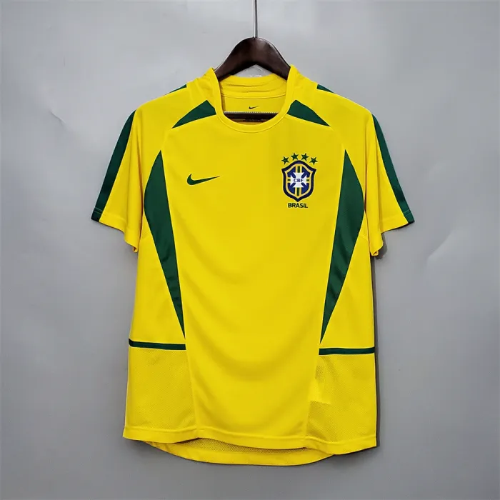 Camiseta de Brasil de local 2002 retro