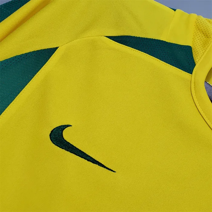 Camiseta de Brasil de local 2002 retro