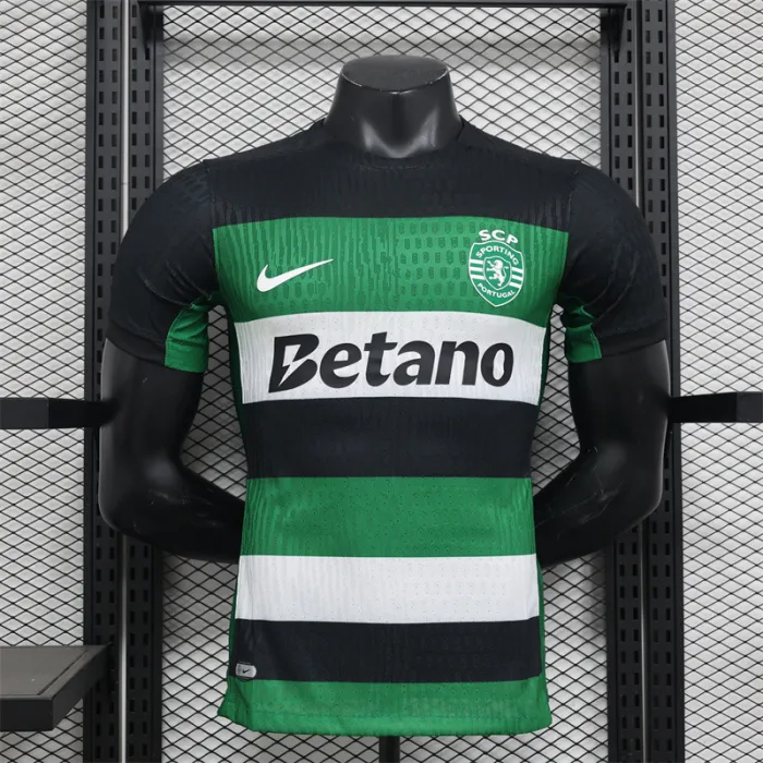 Versión de jugador Camiseta local del Sporting CP 24/25 Kit de fútbol