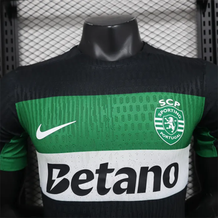 Versión de jugador Camiseta local del Sporting CP 24/25 Kit de fútbol