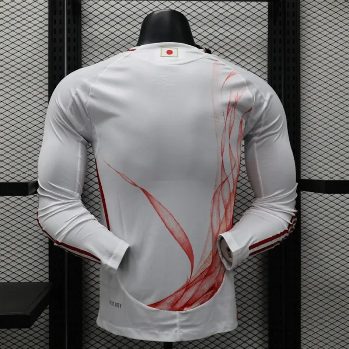 Versión para jugadores Camiseta de fútbol de visitante de Japón 24/25 Camiseta de manga larga