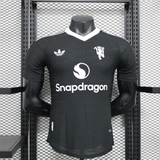 Player Version Manchester United Black Kit 24/25 Football Jersey - PalmSportss