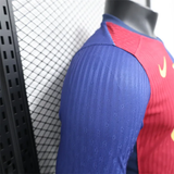 Player Version Barcelona Home Jersey 24/25 Football Kit Long Sleeves - PalmSportss