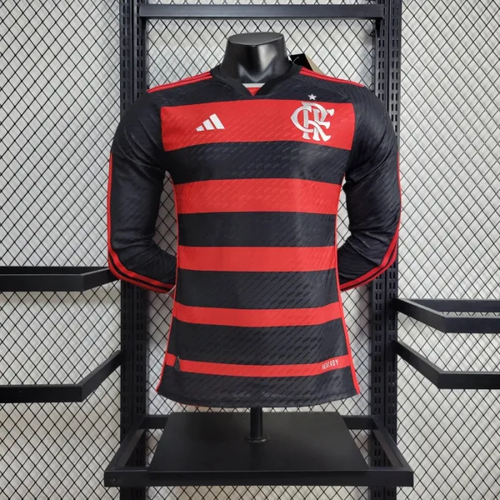 Camiseta de fútbol de manga larga del equipo local del Flamengo 24/25