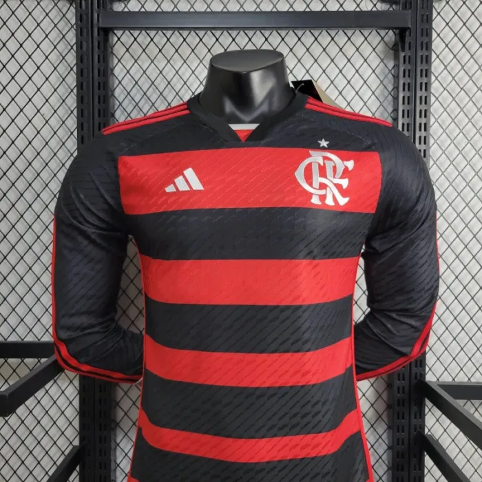 Camiseta de fútbol de manga larga del equipo local del Flamengo 24/25