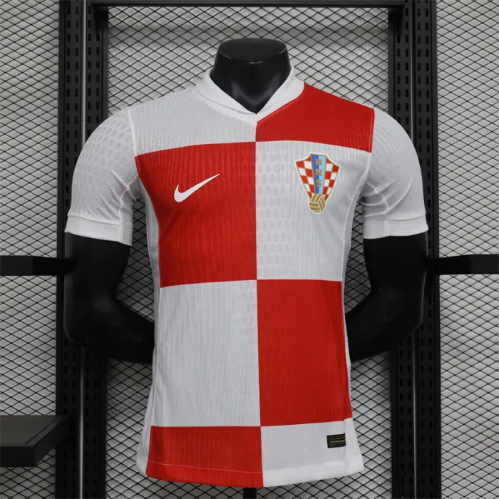 Camiseta de fútbol de la Eurocopa 2024 de Croacia para la primera equipación 24/25