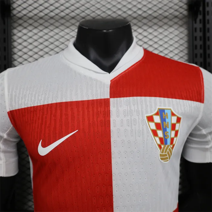 Camiseta de fútbol de la Eurocopa 2024 de Croacia para la primera equipación 24/25