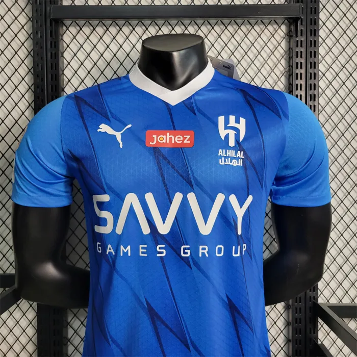 Al-Hilal Riyadh Home Jersey 23/24 Neymar Football Kit 2023 2024 Player Version Soccer Shirt