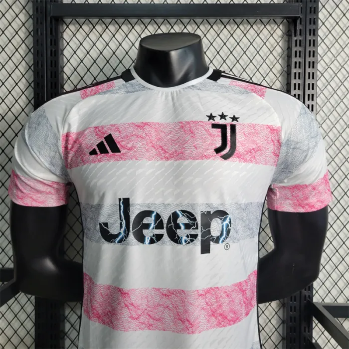 Camiseta de visitante de la Juventus 23/24 Versión de jugador Kit de fútbol 2023 2024 Camiseta del equipo de fútbol