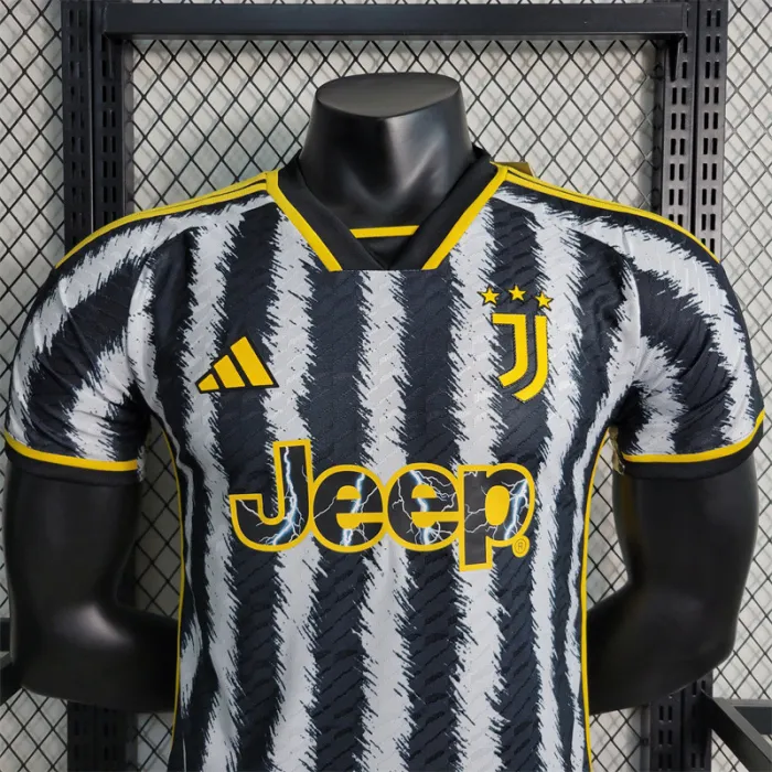 Versión del jugador Camiseta de la Juventus 23/24 Kit de fútbol local 2023 2024 Camisetas del equipo de fútbol
