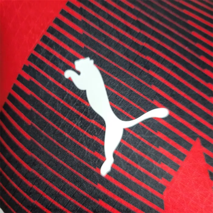 Versión del jugador Camiseta del AC Milan 23/24 Kit de fútbol local 2023 2024 Camiseta del equipo de fútbol
