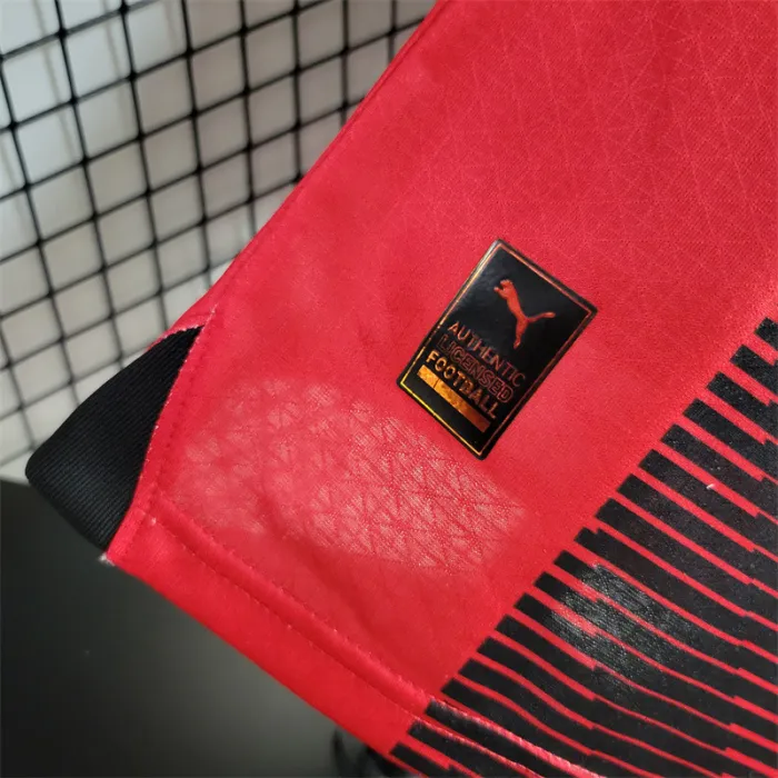 Versión del jugador Camiseta del AC Milan 23/24 Kit de fútbol local 2023 2024 Camiseta del equipo de fútbol