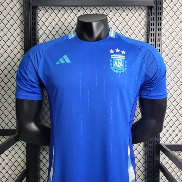Camiseta de fútbol de visitante de Argentina 24/25 Copa América 2024 Camiseta de fútbol Messi