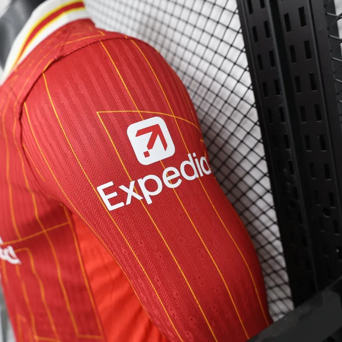 Versión para jugadores Camiseta local del Liverpool 24/25 Kit de fútbol Manga larga