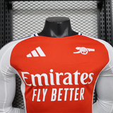 Player Version Arsenal Home Kit 24/25 Football Jersey Long Sleeves - PalmSportss