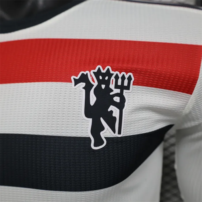 Camiseta de fútbol de manga larga del Manchester United 24/25, tercera equipación, versión para jugadores