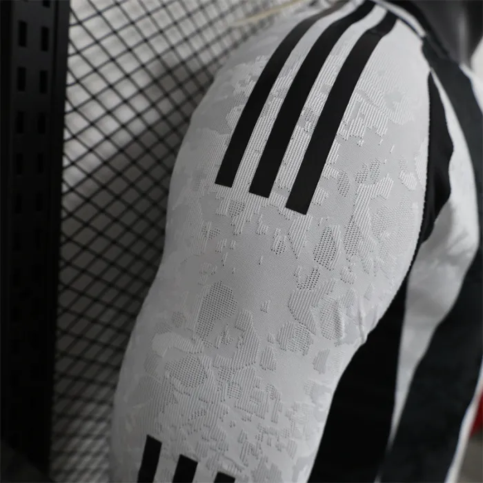 Versión para jugadores Camiseta local de la Juventus 24/25 Kit de fútbol Manga larga