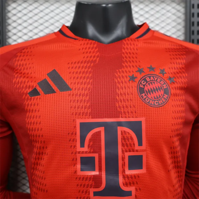 Versión de jugador Camiseta local del Bayern Munich 24/25 Kit de fútbol Manga larga