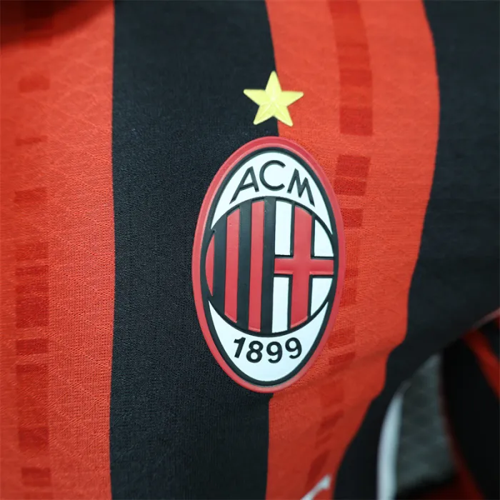 Player Version AC Milan Home Kit 24/25 Football Jersey Long Sleeves