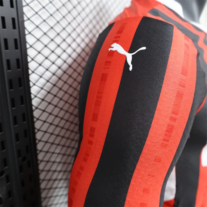Player Version AC Milan Home Kit 24/25 Football Jersey Long Sleeves