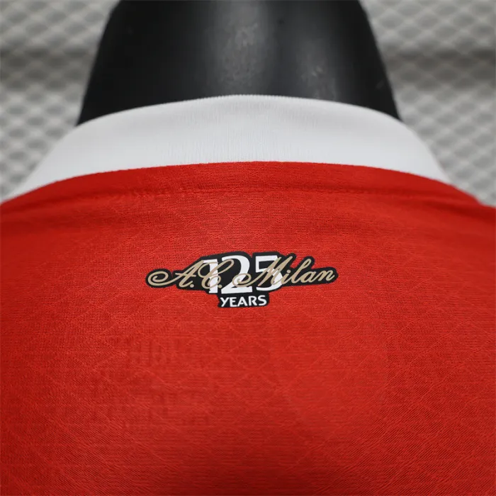 Player Version AC Milan Home Kit 24/25 Football Jersey Long Sleeves