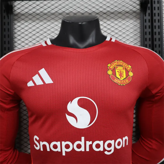 Camiseta de fútbol de manga larga del Manchester United para la temporada 24/25